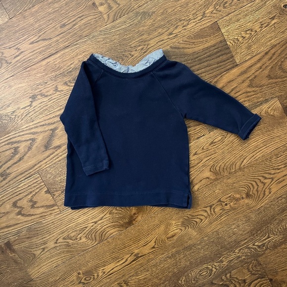 Crewcuts Navy Layered Sweater - Size 4/5 - Picture 2 of 7